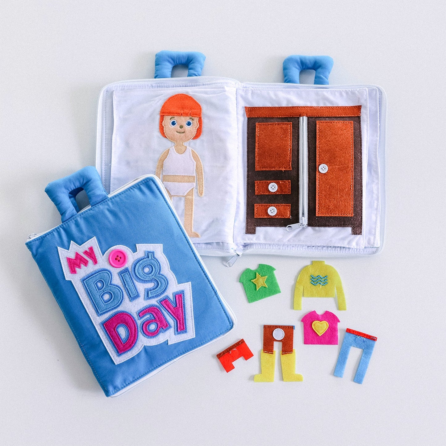 My Big Day Fabric Book - Blue