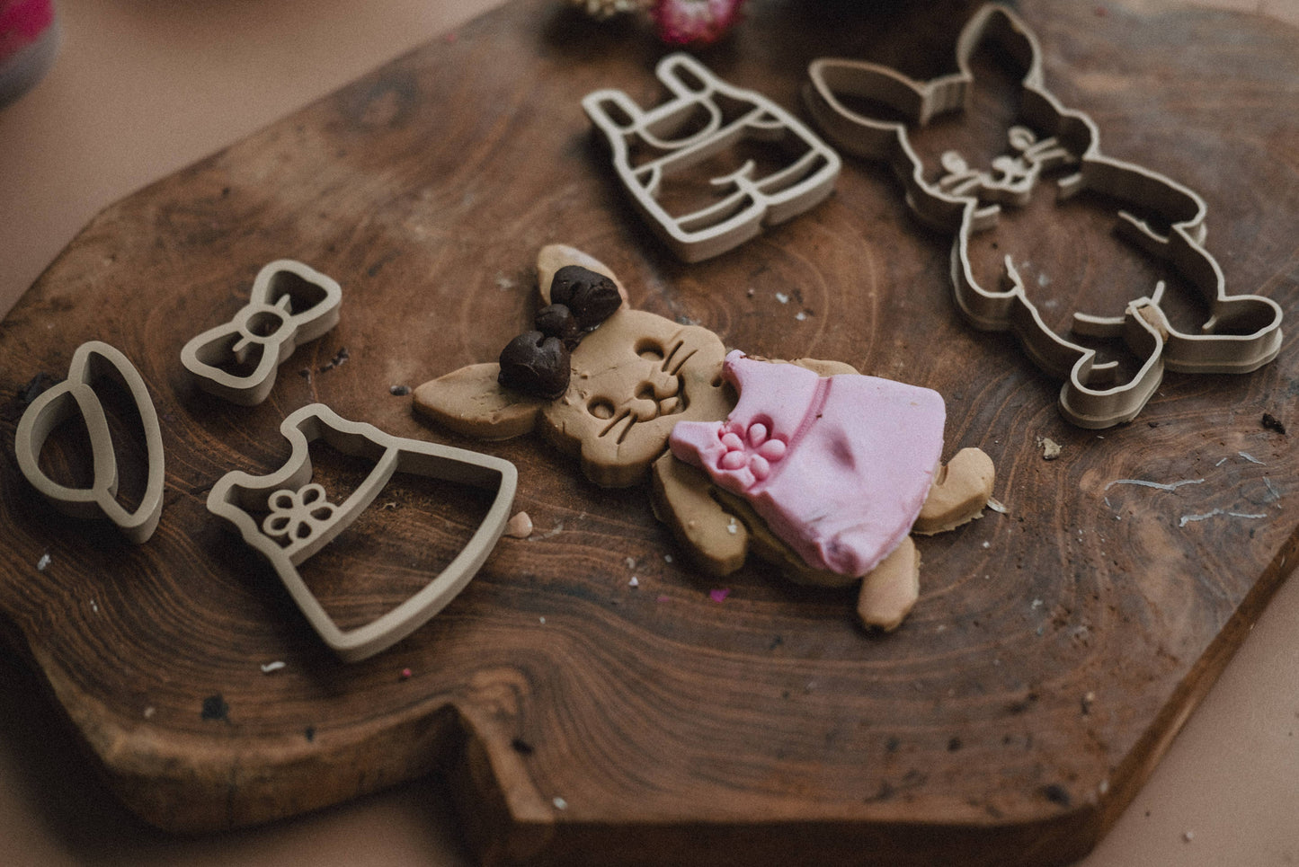 Bunny Dress-up Cutter Set - Eco Playdough Tool