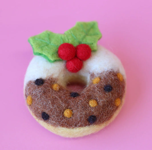 Plum Pudding Festive Donut