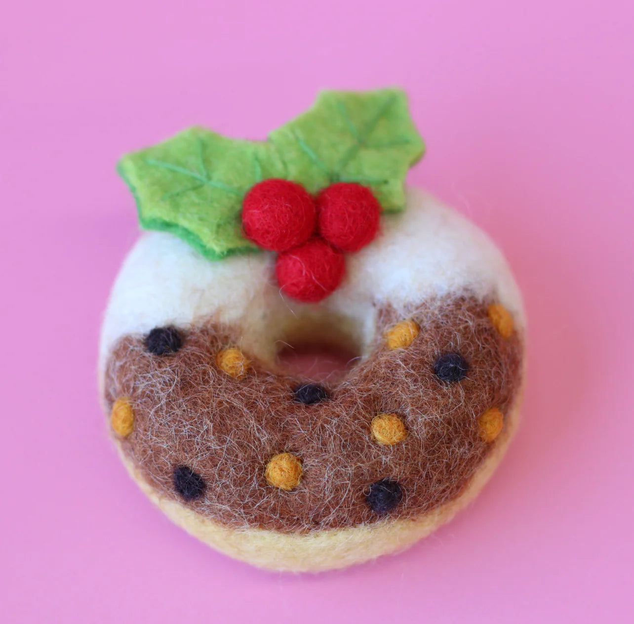 Plum Pudding Festive Donut