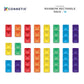 Rainbow Rectangle Pack 18 pc