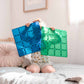 CONNETIX Rainbow Blue and Green Base Plates 2 pc