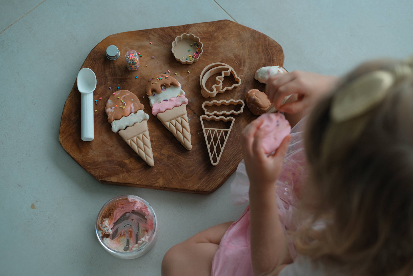 Ice Cream Cutter Set - Eco Playdough Tool