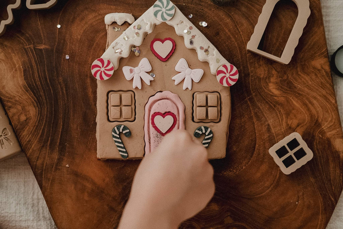 Gingerbread House Playdough Decorating Kit
