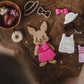 Bunny Dress-up Cutter Set - Eco Playdough Tool