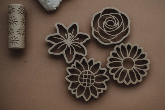 Mixed Flower Cutter Set - Eco Playdough Tool