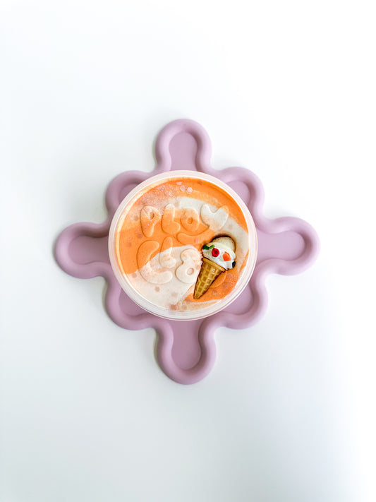 Peach Gelato Playdough