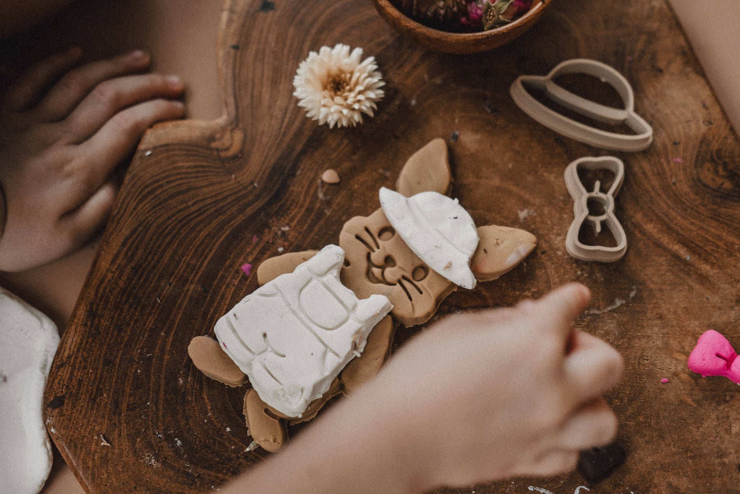 Bunny Dress-up Cutter Set - Eco Playdough Tool