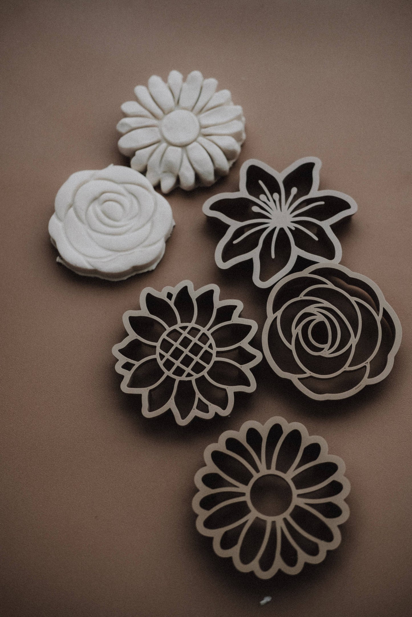 Mixed Flower Cutter Set - Eco Playdough Tool