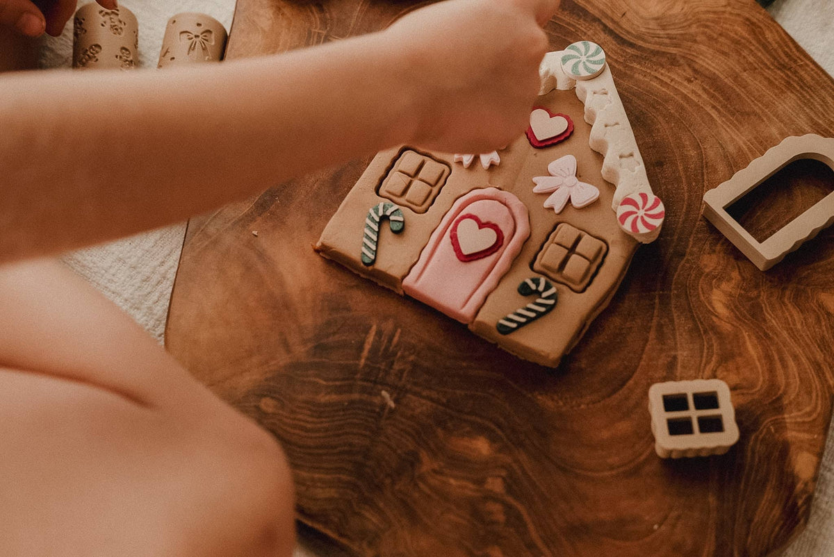 Gingerbread House Playdough Decorating Kit