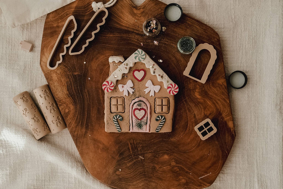 Gingerbread House Playdough Decorating Kit