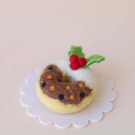 Plum Pudding Festive Donut